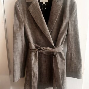 Zara Gray Blazer Contemporary Minimalist Design